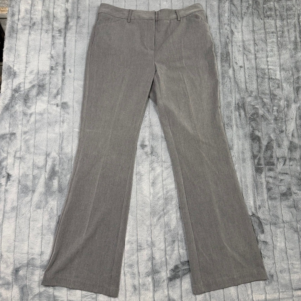 Tommy Hilfiger Womens Gray Mid Rise Flare Leg Dress Pants Size 10 Workwear